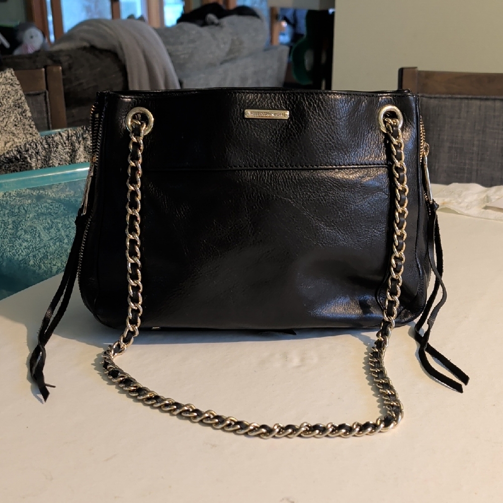 Black Chain-Strap Women's Shoulder Bag - Rebecca Minkoff